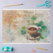 Papier Mousseline St Patrick Coffee Irish Mist et Java Bliss (Artisanat)