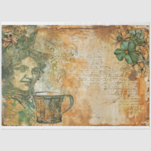 Papier Mousseline St Patrick Emerald Delight Coffee Ephemera