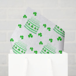 Papier Mousseline St. Patrick's Birthday Cake Pattern