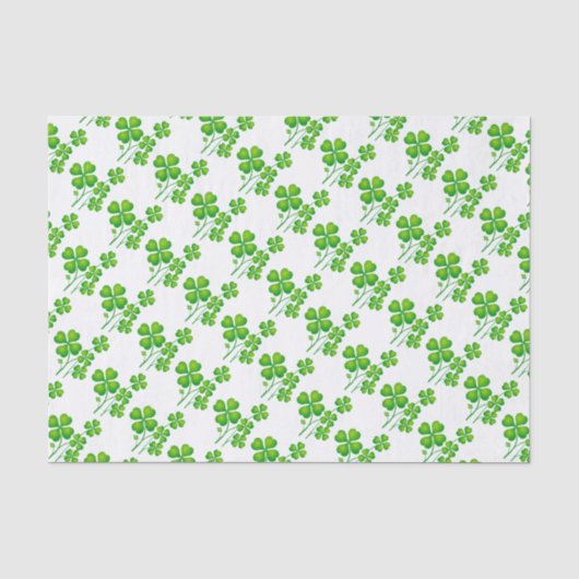 Papier Mousseline St. Patrick's Day Clover + vos idées (Recto)