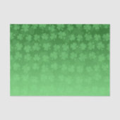 Papier Mousseline St. Patrick's Day green shamrock ombre motif (Recto)
