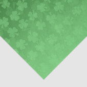 Papier Mousseline St. Patrick's Day green shamrock ombre motif (Détail)