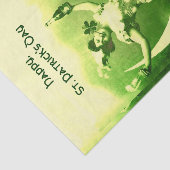 PAPIER MOUSSELINE ST PATRICK'S DAY LUNE LADY, BIÈRE IRLANDAISE, SHAM (Détail)