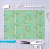 Papier Mousseline  St Patrick's Day Shamrock Misty Green (Artisanat)