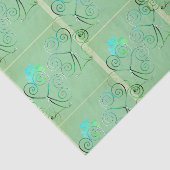 Papier Mousseline  St Patrick's Day Shamrock Misty Green (Détail)