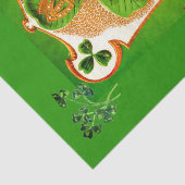 PAPIER MOUSSELINE ST.PATRICK'S DAY SHAMROCKS VERTS ET TRINITÉ (Détail)