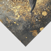 Papier Mousseline Stallion noir de la Majesté d'or du découpage (Détail)