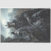 Papier Mousseline Stallion Steampunk Decoupage et squelette King (Recto)