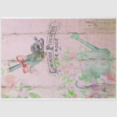 Papier Mousseline Stamp et outils de jardinage du printemps français (Recto)