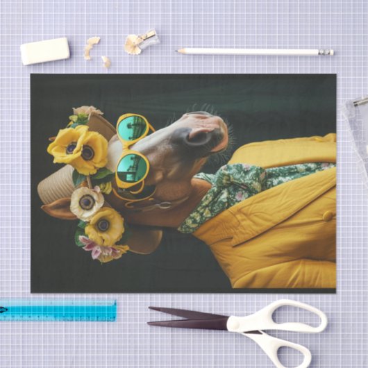 Papier Mousseline Stanley le cheval (Artisanat)