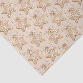 Papier Mousseline Star Bows Cream Christmas (Détail)