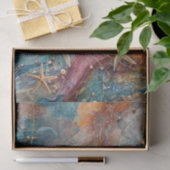 Papier Mousseline Star Stued Sand & Sea, Coastal Marine Life (Cadeau)