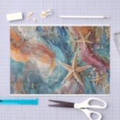 Papier Mousseline Star Stued Sand & Sea, Coastal Marine Life (Artisanat)