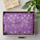 Papier Mousseline Starburst moderne imprimer, violet violet et orchi (Cadeau)
