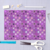 Papier Mousseline Starburst moderne imprimer, violet violet et orchi (Artisanat)