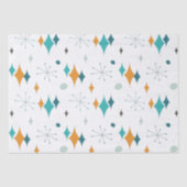 Papier Mousseline Starburst Motif moderne du milieu du siècle (Recto)