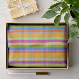Papier Mousseline Starburst Plaid SXB