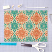 Papier Mousseline Starburt génial Teal et conception orange (Artisanat)