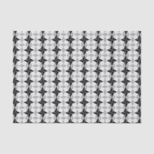 Papier Mousseline Starbust noir et gris et Motif Rhombus