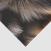 Papier Mousseline Stare de loup gris et fleurs pourpres (Détail)