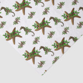 Papier Mousseline Starfish and Sea Hornes Papier de Noël (Détail)
