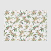 Papier Mousseline Starfish et Holly Tropical Christmas Beach (Recto)