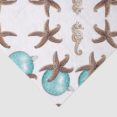 Papier Mousseline Starfish Sea Hors Papier de Noël Tissu (Détail)