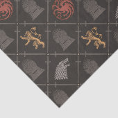 Papier Mousseline Stark, Lannister, Targaryen, Motif du Trône de fer (Détail)