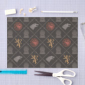 Papier Mousseline Stark, Lannister, Targaryen, Motif du Trône de fer (Artisanat)