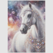 Papier Mousseline Starlight Galaxy Beautiful Horse Art Decoupage (Recto)
