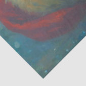 Papier Mousseline Starlit Santa Snow Globe Christmas Decoupage Paper (Détail)