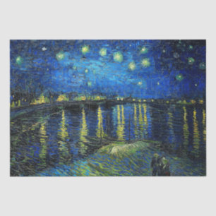 Papier Mousseline Starry Night Over the Rhone par Vincent Van Gogh