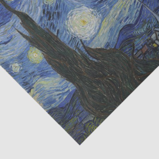 Papier Mousseline Starry Night Vincent van Gogh (Détail)