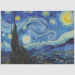 Papier Mousseline Starry Night, Vincent van Gogh<br><div class="desc">Vincent Willem van Gogh (30 mars 1853 - 29 juillet 1890) était un peintre post-impressionniste hollandais qui est l'une des figures les plus célèbres et influentes de l'histoire de l'art occidental. En un peu plus de dix ans, il a créé environ 2100 oeuvres, dont environ 860 peintures à l'huile, dont...</div>