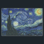 Papier Mousseline Starry Night Vincent van Gogh Art Peinture<br><div class="desc">Vincent van Gogh (Néerlandais, 1853 - 1890) Starry Night, 1889, Huile sur toile Non encadré : 73 × 92 cm (28, 7 × 36, 2 po) Ce tableau représente la vue depuis la fenêtre est de la chambre d'asile de Van Gogh à Saint-Rémy-de-Provence, il ajoute un village aménagé. Il est...</div>