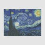 Papier Mousseline Starry Night Vincent van Gogh Art Peinture<br><div class="desc">Vincent van Gogh (Néerlandais, 1853 - 1890) Starry Night, 1889, Huile sur toile Non encadré : 73 × 92 cm (28, 7 × 36, 2 po) Ce tableau représente la vue depuis la fenêtre est de la chambre d'asile de Van Gogh à Saint-Rémy-de-Provence, il ajoute un village aménagé. Il est...</div>