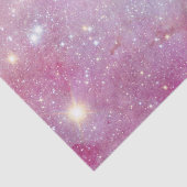 Papier Mousseline Starry Space Light Aquarelle rose Stars Galaxy (Détail)