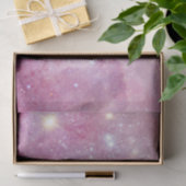 Papier Mousseline Starry Space Light Aquarelle rose Stars Galaxy (Cadeau)
