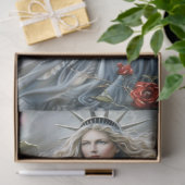 Papier Mousseline Statue De La Liberté (Cadeau)