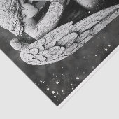 Papier Mousseline Statue de l'ange de plissement gothique AD6 Découp (Détail)