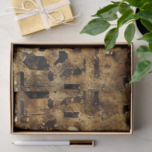 Papier Mousseline Steampunk (Cadeau)