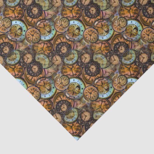 Papier Mousseline Steampunk 26 Tissu Papier (Détail)