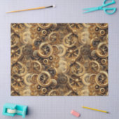 Papier Mousseline Steampunk 27A1 Papier Tissu (Artisanat)