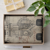 Papier Mousseline Steampunk Anglais Hommes et Horloges (Cadeau)