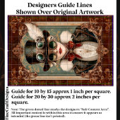 Papier Mousseline Steampunk / Art Nouveau Femme, Gold CM8 Découpage