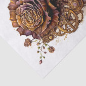 Papier Mousseline Steampunk Art rose pour Decoupage (Détail)