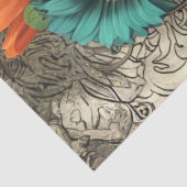 Papier Mousseline Steampunk Bohemian Style Lady Decoupage (Détail)