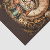 Papier Mousseline Steampunk Cheshire Chat - Alice au pays des mervei (Détail)