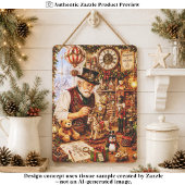 Papier Mousseline Steampunk Christmas Toy Workshop FV4 Decoupage