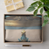 Papier Mousseline Steampunk Christmas tree with metal gears (Cadeau)